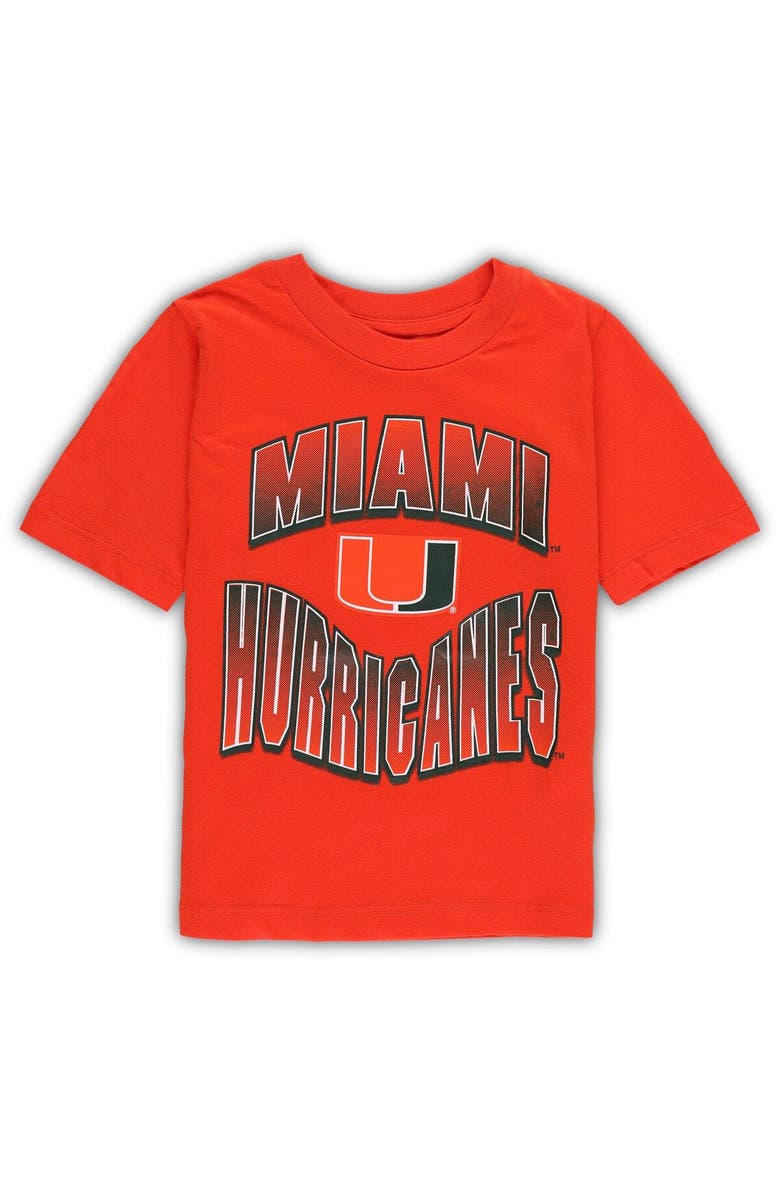 Outerstuff Preschool Green/Orange Miami Hurricanes Game Day T-Shirt Combo Pack, Alternate, color,
