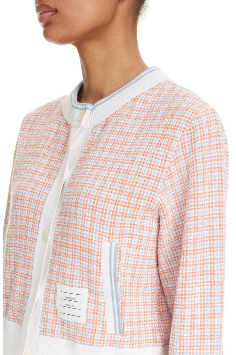Tweed Cardigan Jacket, Alternate, color, ORANGE
