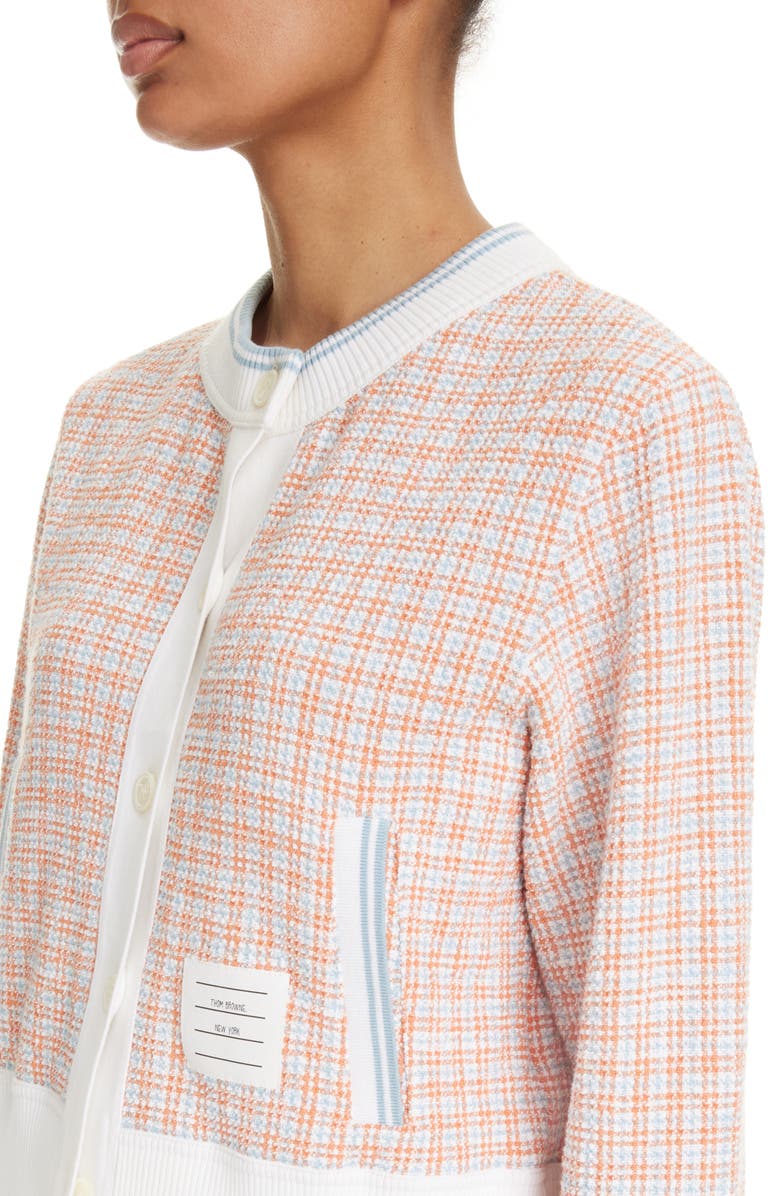 Thom Browne Tweed Cardigan Jacket, Alternate, color,