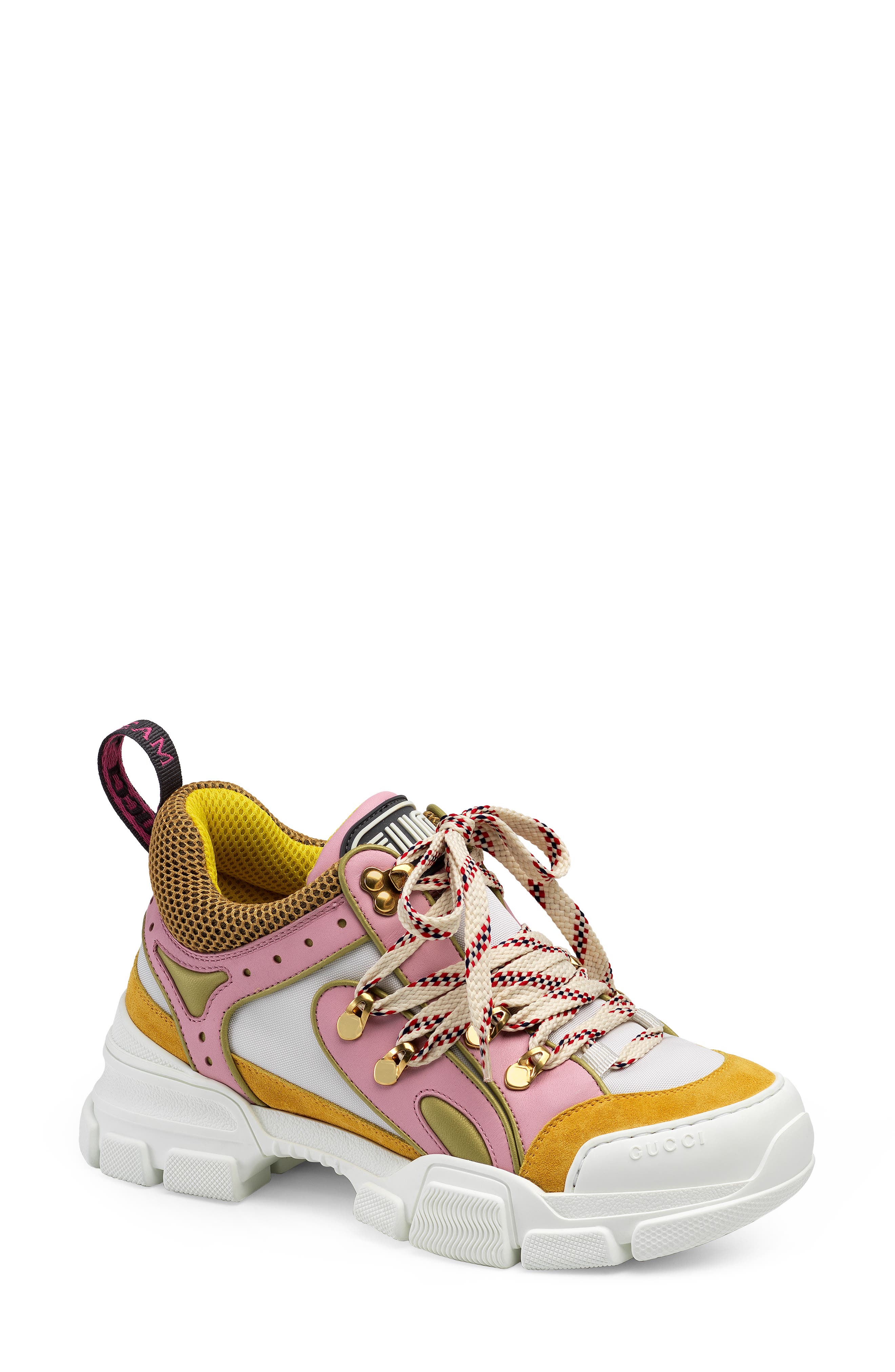 Flashtrek Jewel Embellished Sneaker, Alternate, color, PINK/ YELLOW/ BLUE