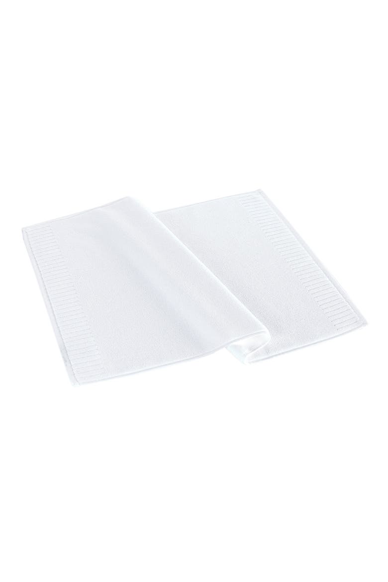 Border Bath Mat, Main, color, WHITE