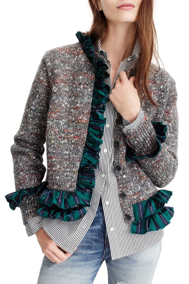 Sweater Lady Jacket, Main, color, CHARCOAL MULTI