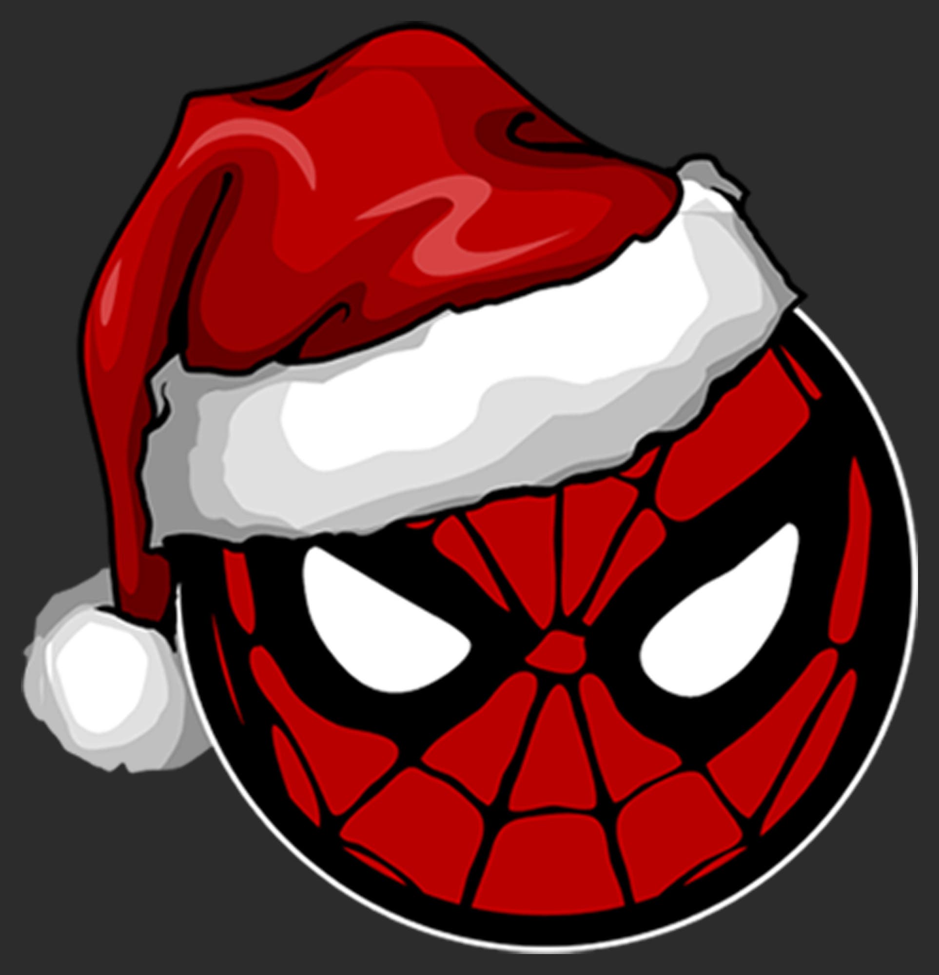 Women's Marvel Christmas Spider-Man Santa Hat  Graphic T-Shirt - image 2