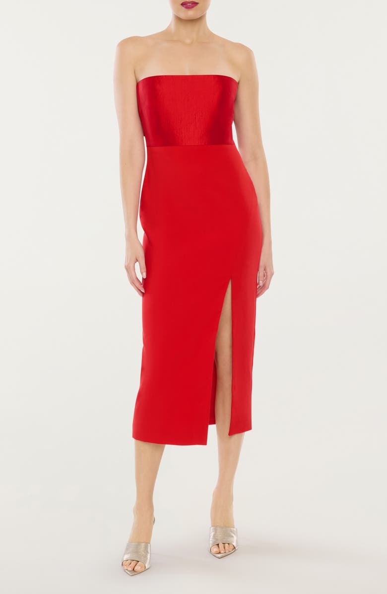 LIKELY Valerie Bow Back Strapless Dress, Main, color, 