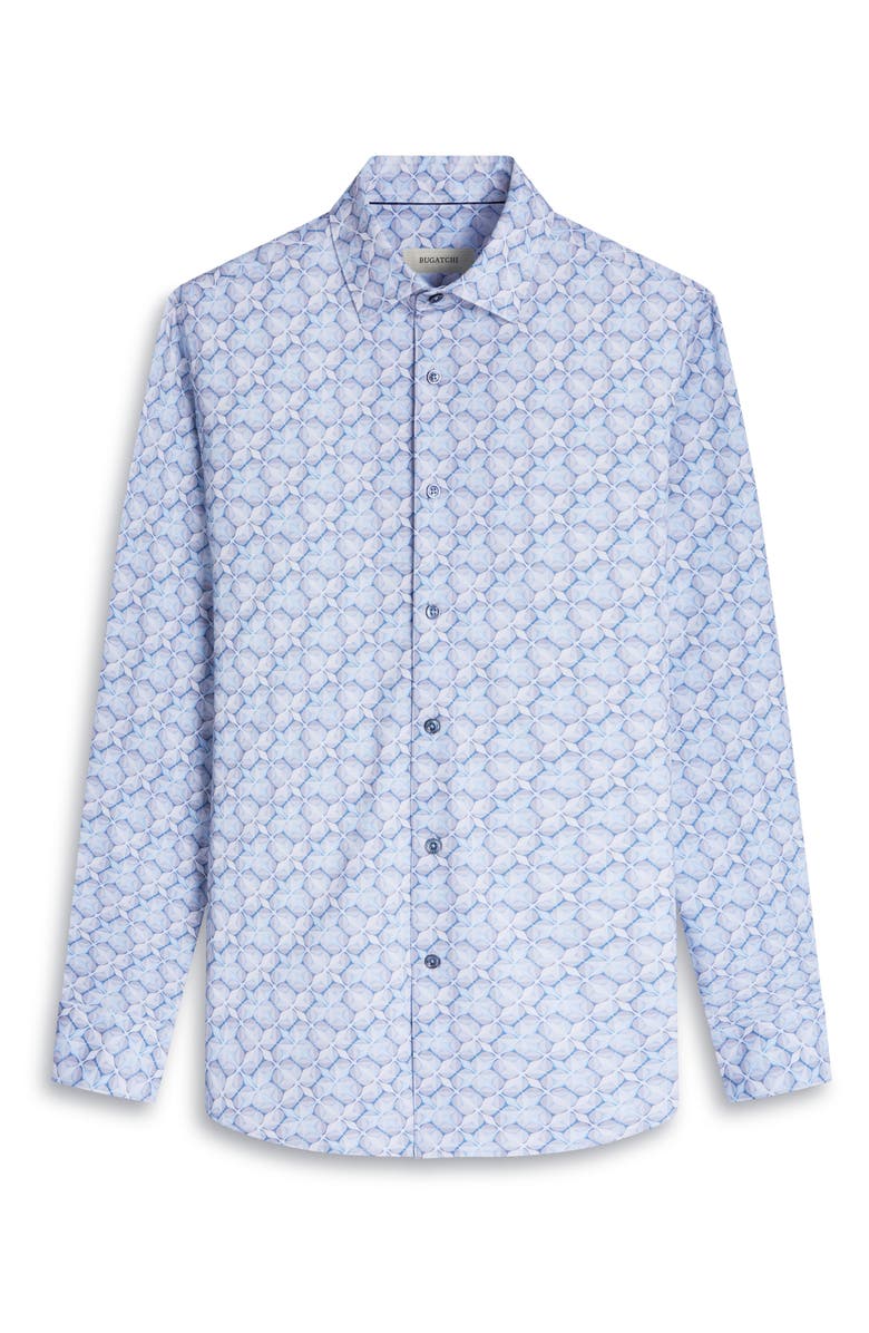 Bugatchi James OoohCotton<sup>®</sup> Abstract Print Button-Up Shirt, Alternate, color,
