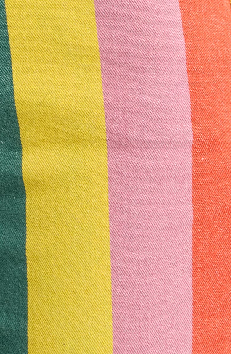 Boden High Waist Stripe Stretch Jeans, Alternate, color, 