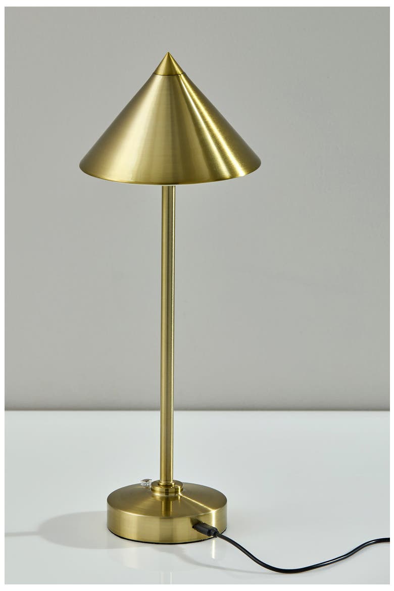 Ritchie LED Cordless Lamp, Alternate, color, ANTIQUE BRASS
