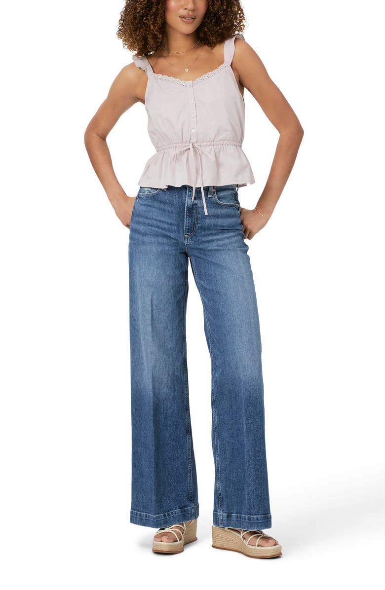 PAIGE Marsa Peplum Top, Alternate, color, Muted Lilac