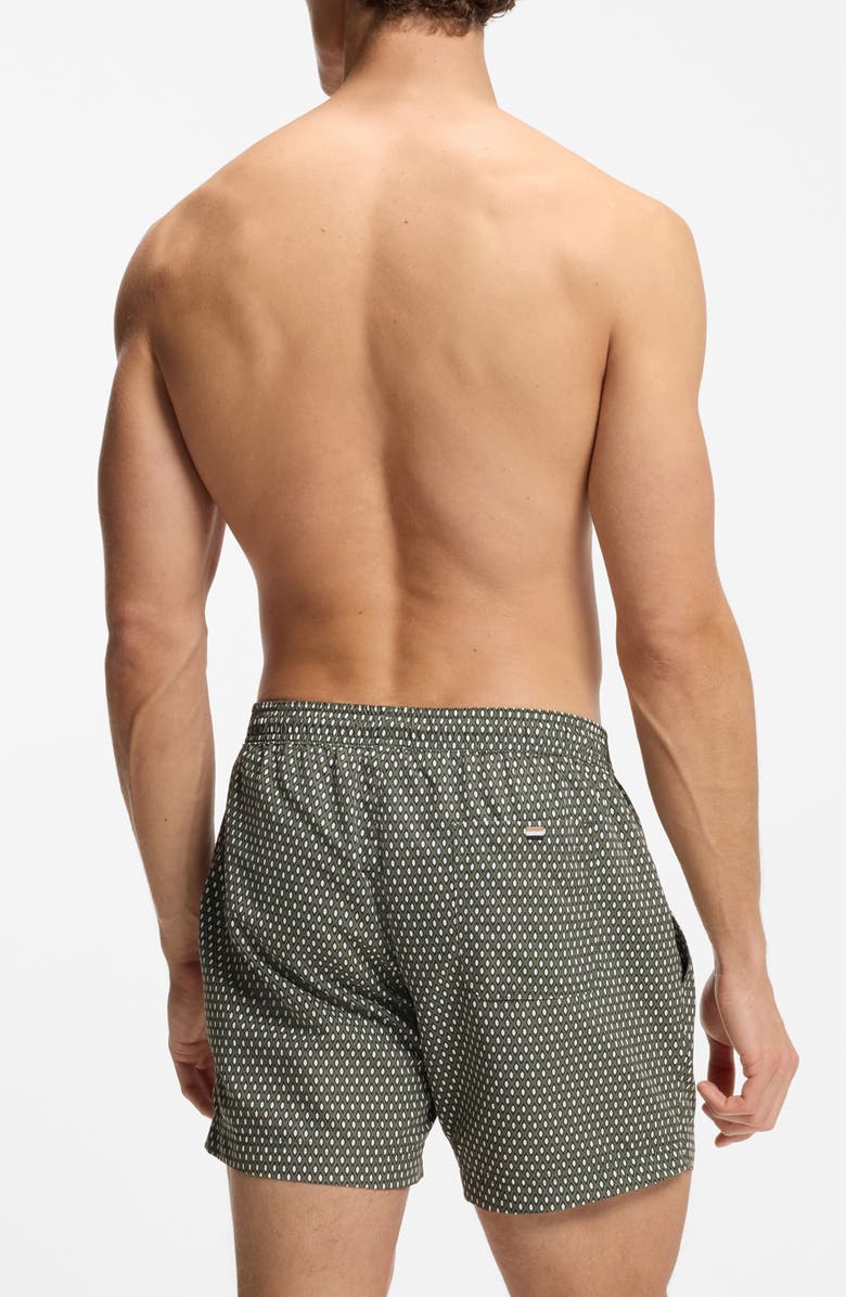 BOSS Vibe Swim Trunks, Alternate, color, Open Green