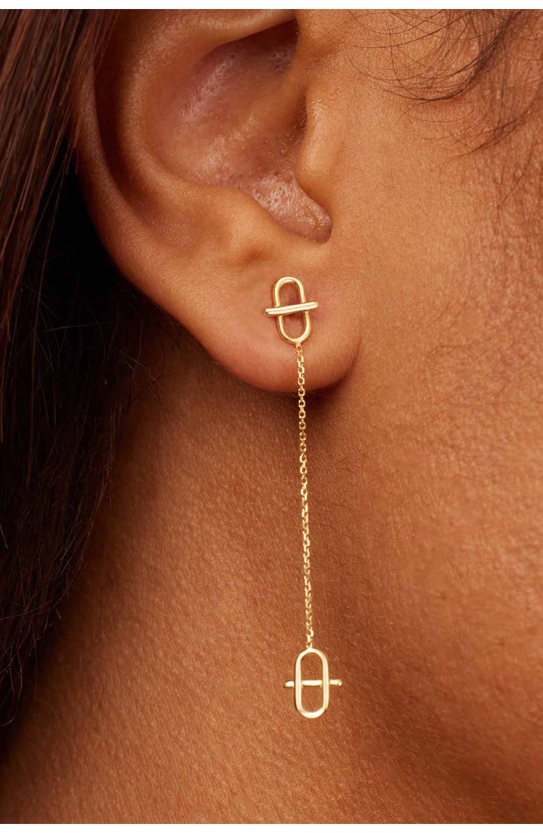 Oradina 14K Gold Harmony Drop Earrings, Alternate, color, 