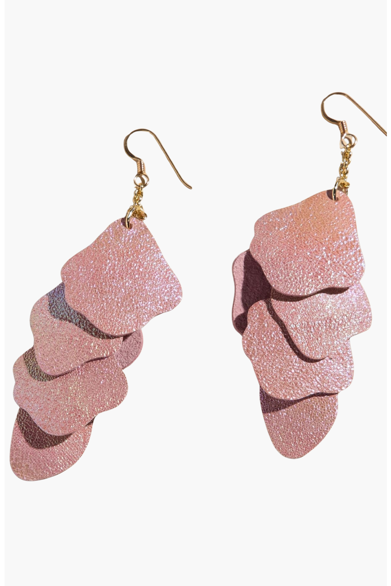 Florence Earrings, Main, color, Rainbow / Gold Metal