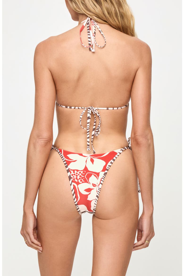Banning Bikini Top, Alternate, color, YOURE AN ANIMAL/HIBISCUS BLOOM