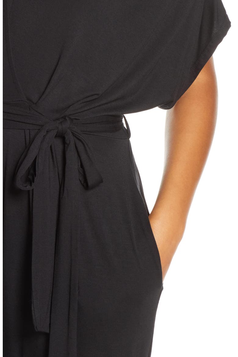 Open Back Jumpsuit, Alternate, color, BLACK