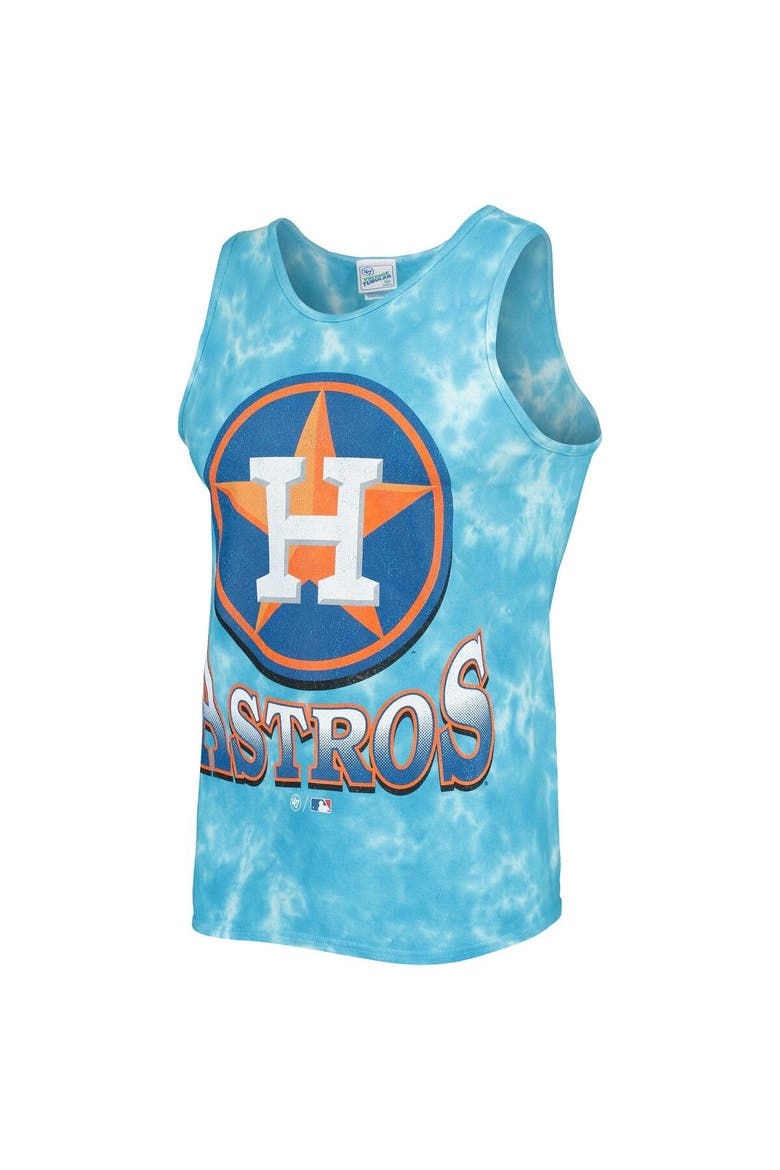 Men's '47 Blue Houston Astros Big Leaguer Tubular Tie-Dye Tank Top, Alternate, color, Blue