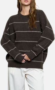 Blu Pepper Stripe Crewneck Sweater