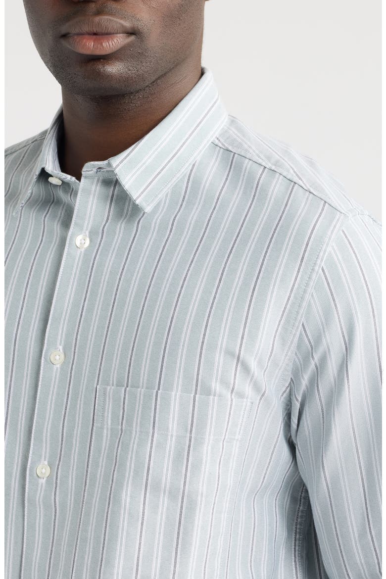 Saryan Organic Cotton Button-Up Shirt, Alternate, color, STORMY SEA ST.