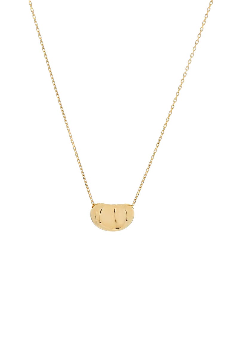 Bearfruit Jewelry Sterling Silver 18k Gold Plated Alexandra Necklace Dainty Minimalist, Main, color, Gold