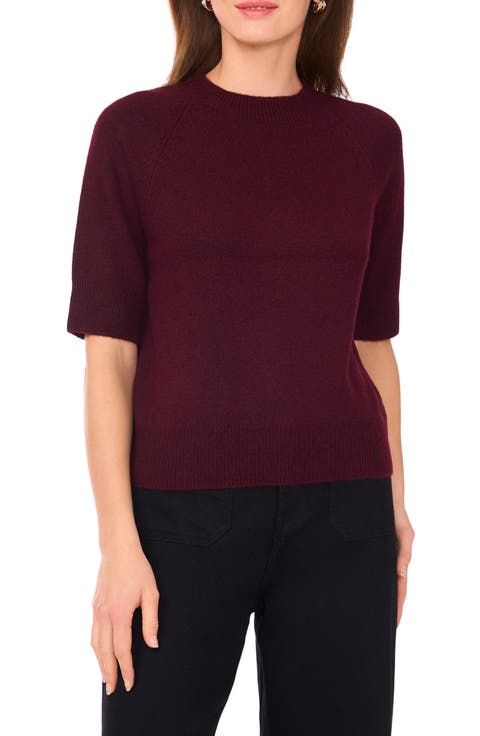 Crewneck Short Sleeve Sweater