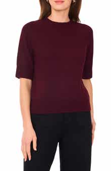 Crewneck Short Sleeve Sweater