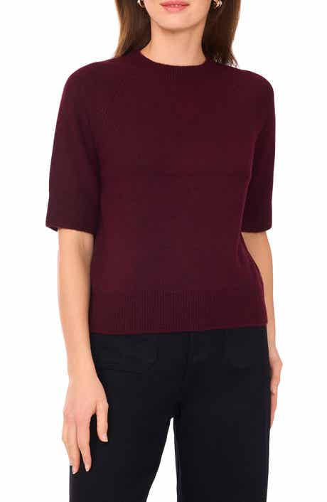 Crewneck Short Sleeve Sweater
