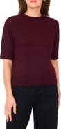 Vince Camuto Crewneck Short Sleeve Sweater