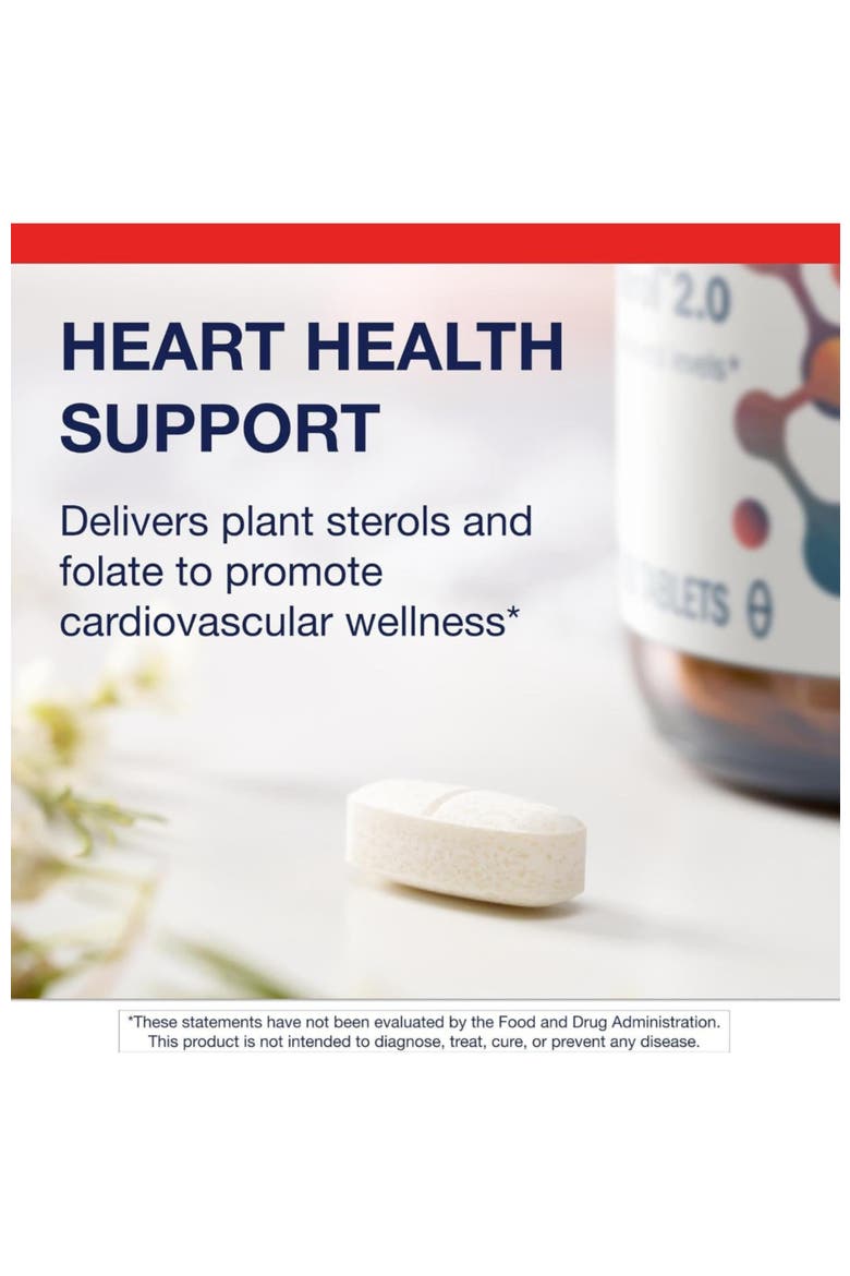 Meta-Sitosterol Plant Sterol Complex Cardiovascular Support Supplement 90 Tablets, Alternate, color, None