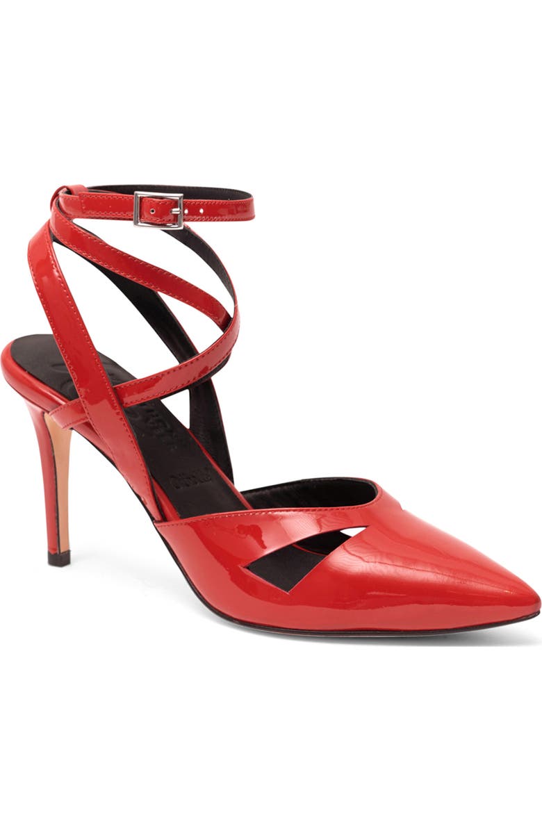 Anthony Veer Ava Wrap Ankle Strap Pump, Main, color, Fire Red