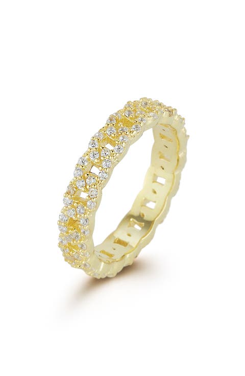 Cubic Zirconia Curb Link Ring