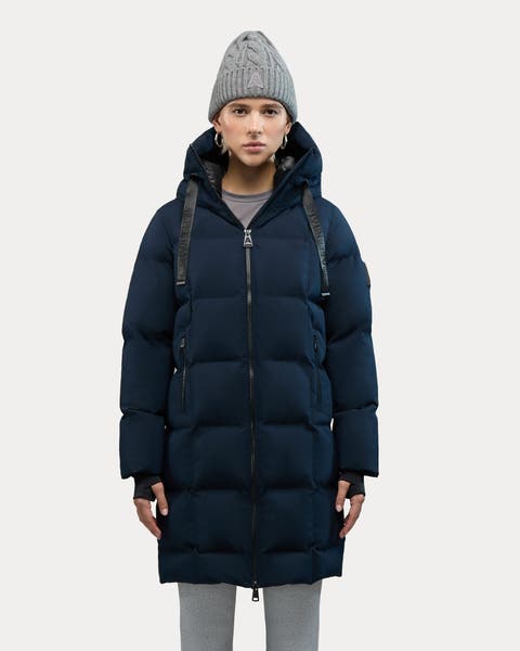 Cluze Mid-Length Puffer with Square Quilting