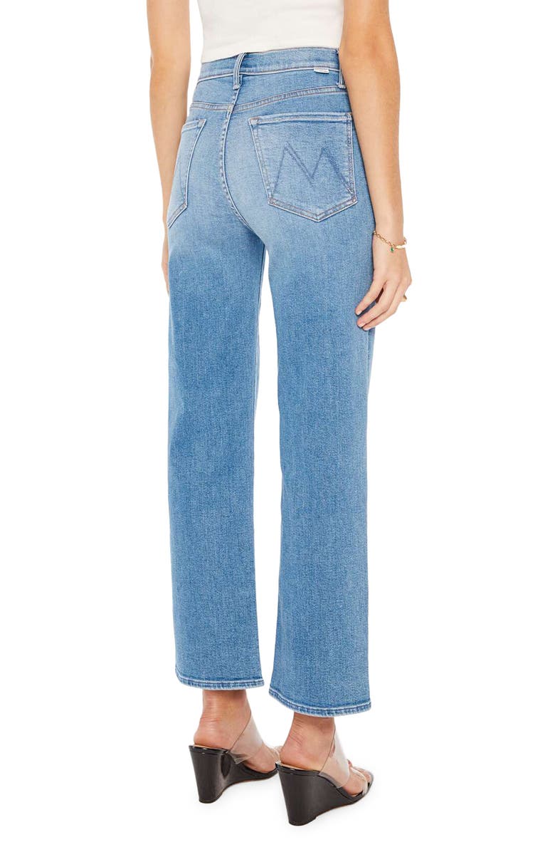 MOTHER The Rambler Flood High Waist Crop Wide Leg Jeans, Alternate, color,