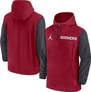 Nike Men's Nike Crimson Alabama Crimson Tide 2024 Sideline Pregame Player Half-Zip Hoodie