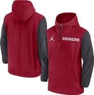 Nike Men's Nike Crimson Alabama Crimson Tide 2024 Sideline Pregame Player Half-Zip Hoodie