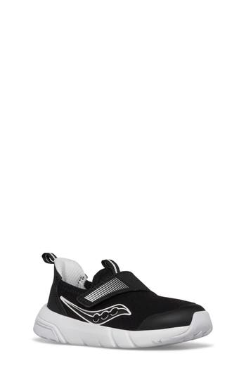 Saucony Kids' Breeze Sport Jr. Running Shoe In Black/white