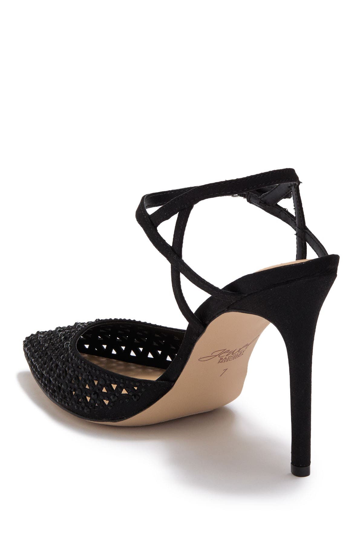 Jewel Badgley Mischka Fatima Ankle Strap Pump, Alternate, color, 