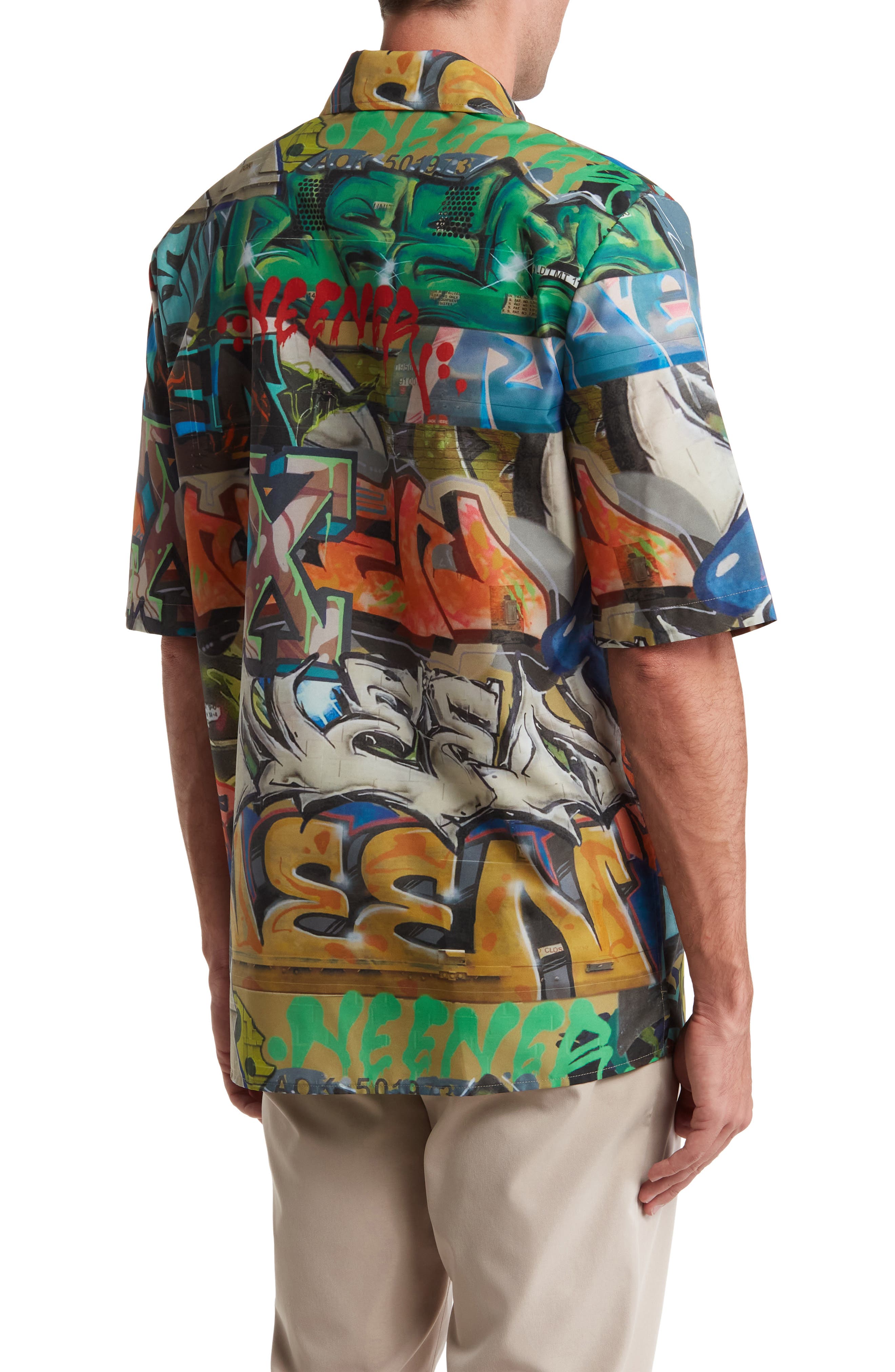 Off-White Neen Short Sleeve Button-Up Shirt (Men) | Nordstromrack