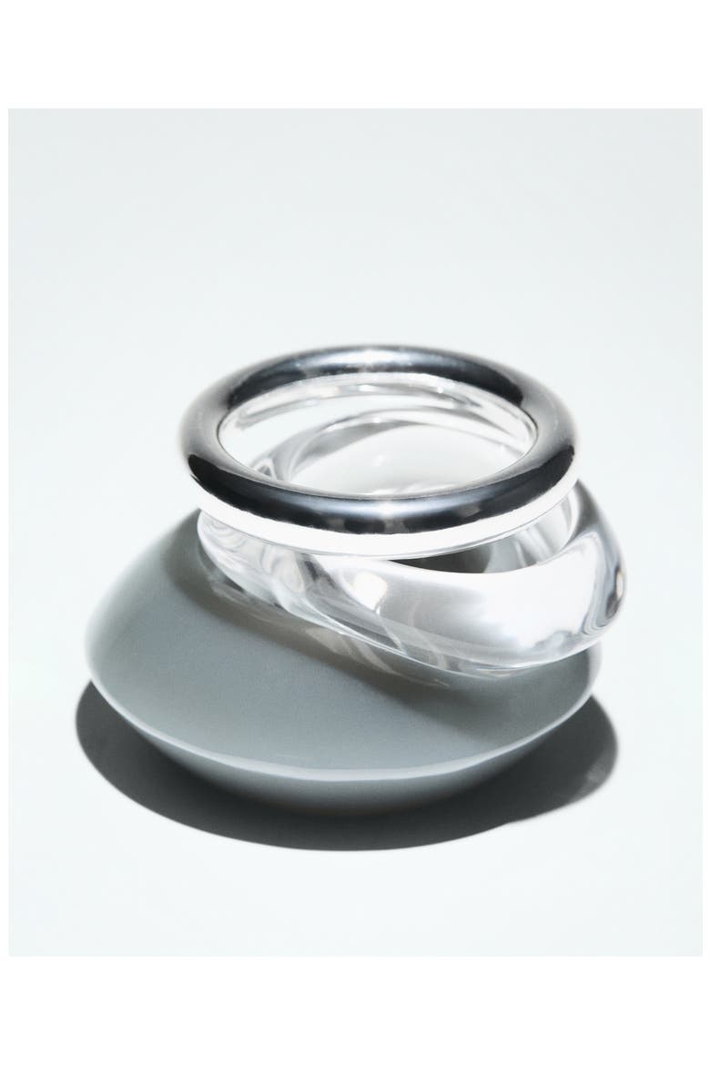 Combined Set of 3 Bracelets, Alternate, color, SILVER