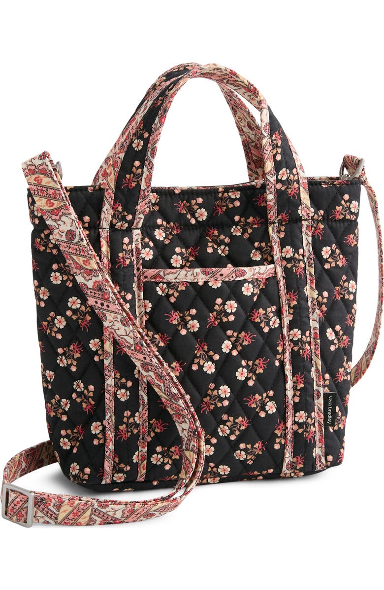 VERA BRADLEY Mini Hathaway Ditsy Floral Quilted Reversible Tote, Main, color, Melissa Ditsy