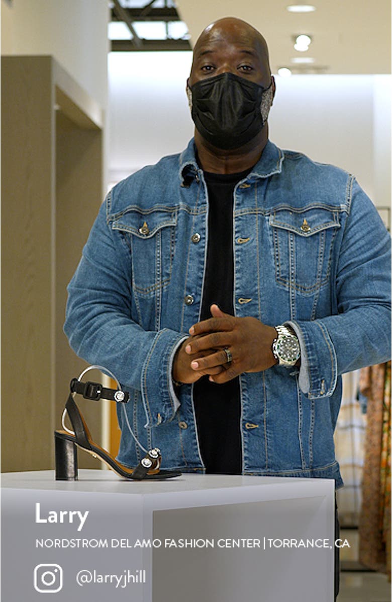 Octavia Crystal Ankle Strap Sandal, sales video thumbnail