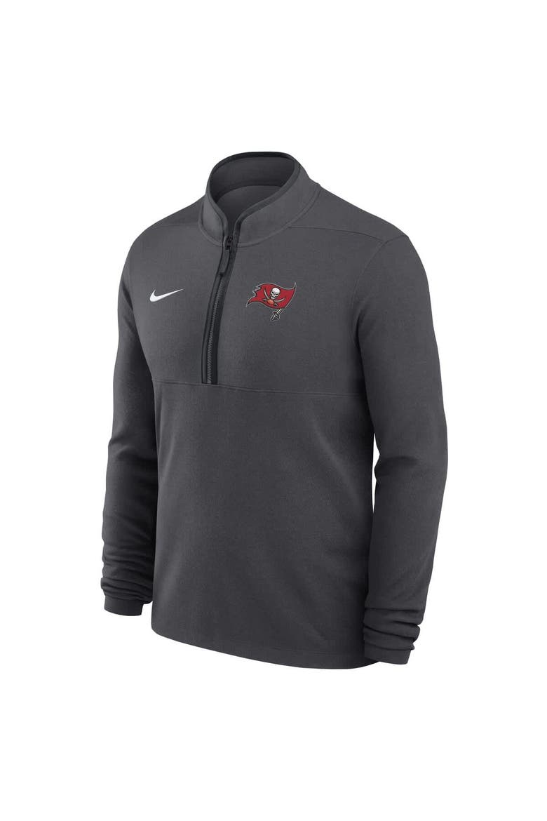 Men's Nike Anthracite Tampa Bay Buccaneers Lightweight Victory Dri-FIT Half-Zip Pullover, Alternate, color, Anthracite