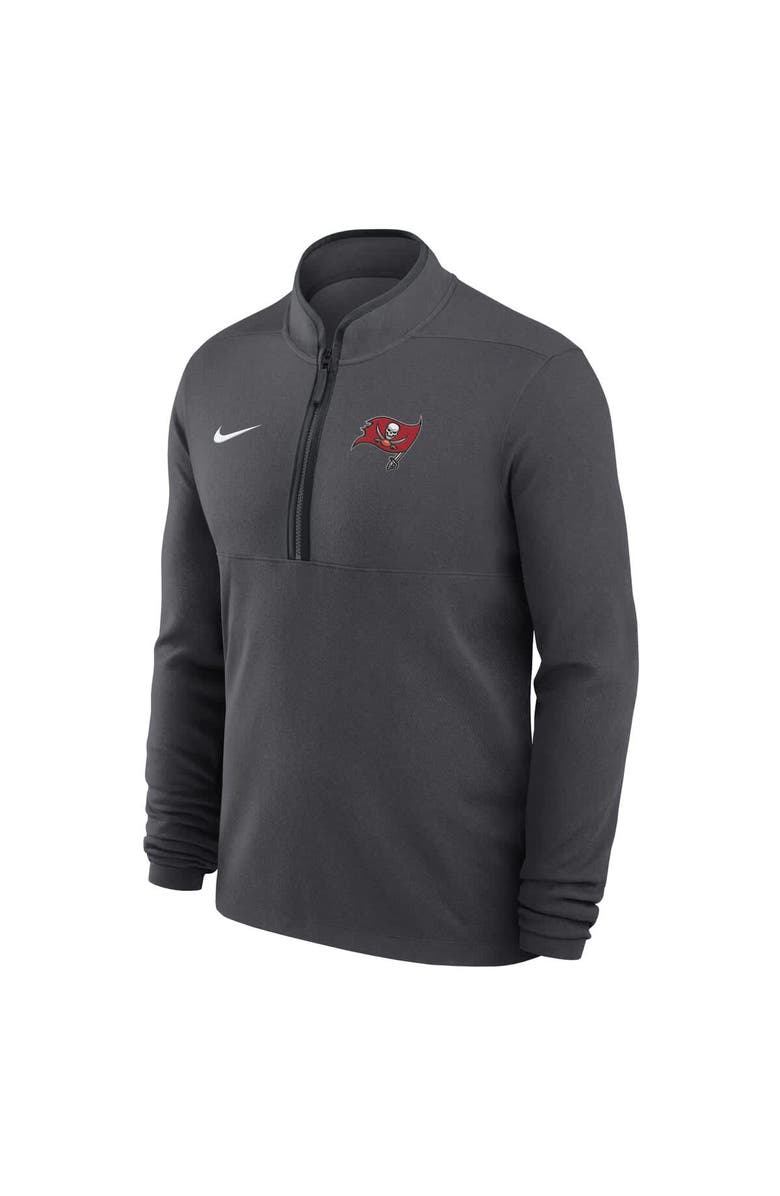 Nike Men's Nike Anthracite Tampa Bay Buccaneers Lightweight Victory Dri-FIT Half-Zip Pullover, Alternate, color, Anthracite