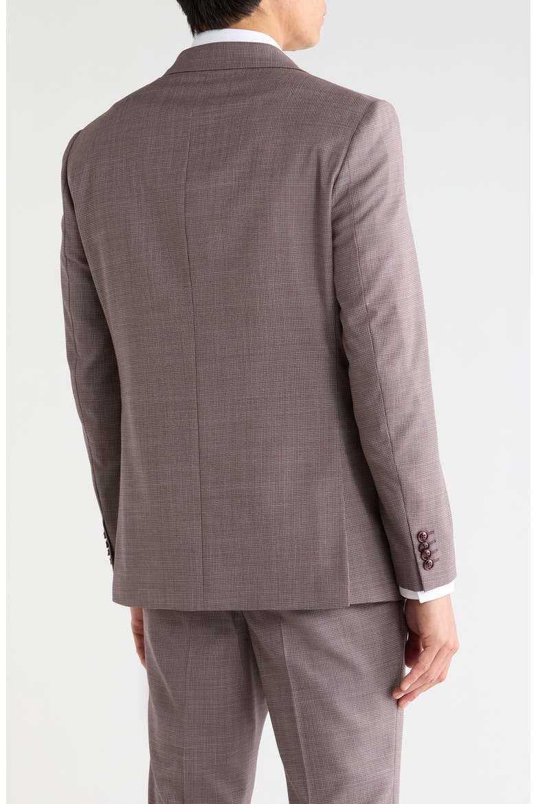 Stretch Wool Blend Suit Jacket, Alternate, color, MAUVE