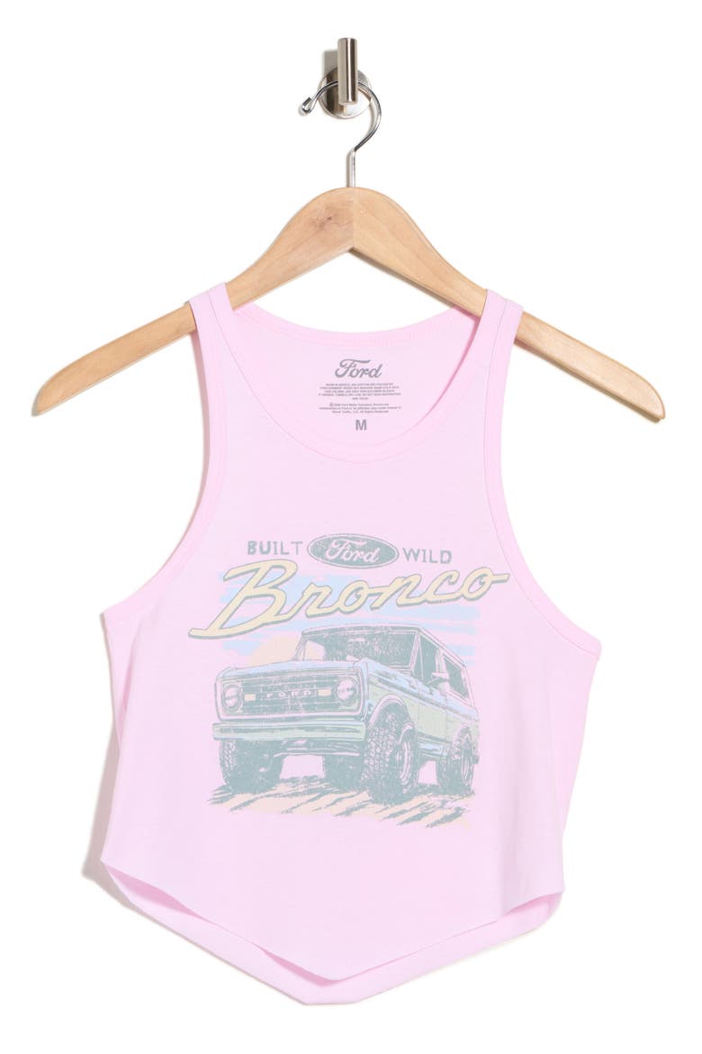 Ford Bronco Graphic Tank, Alternate, color, PINK