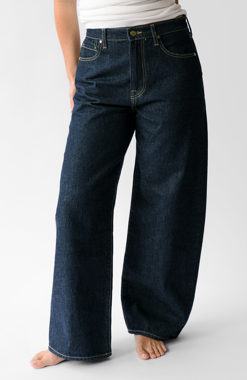 Nelle Atelier The Miri Petite High-rise Baggy Jean In Blue