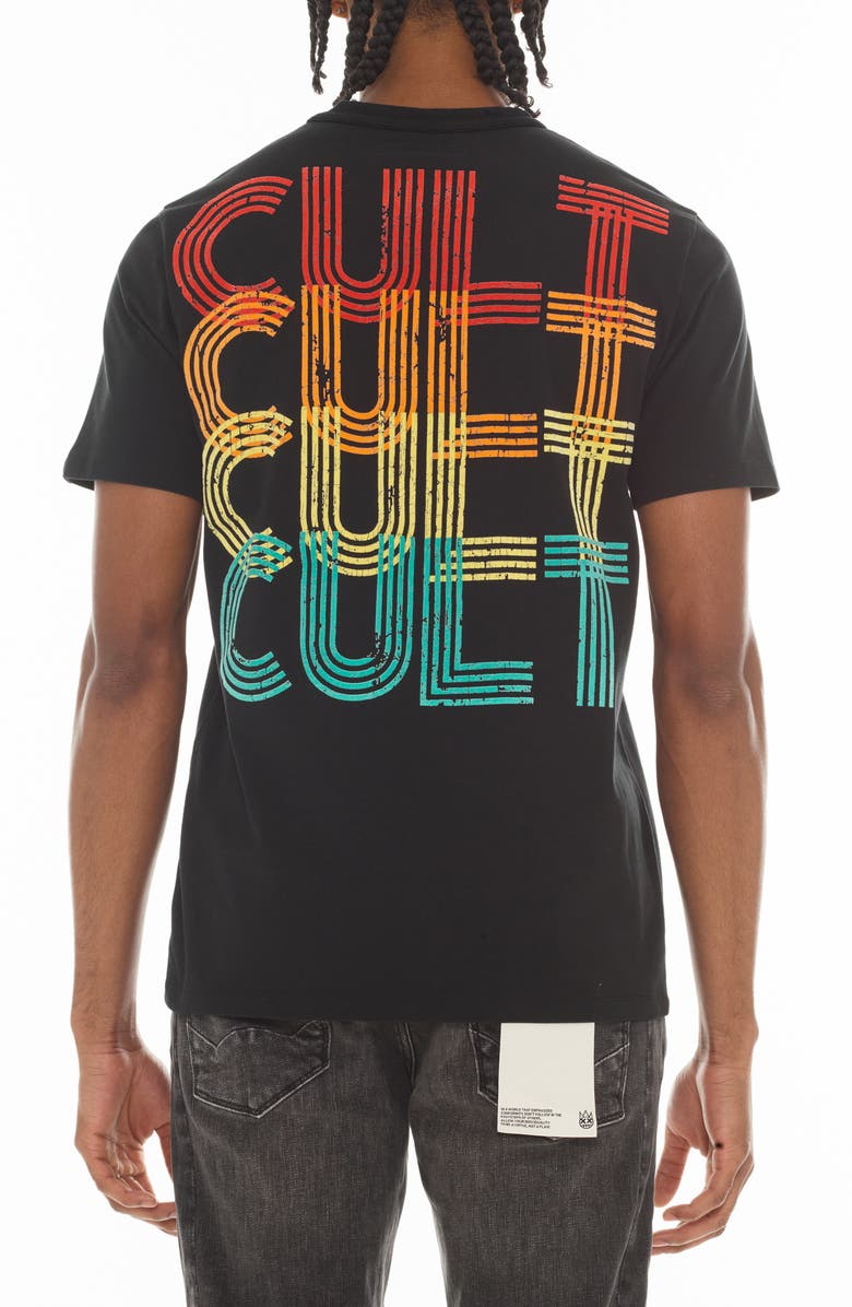 Cult of Individuality Cotton Graphic T-Shirt, Alternate, color, Black