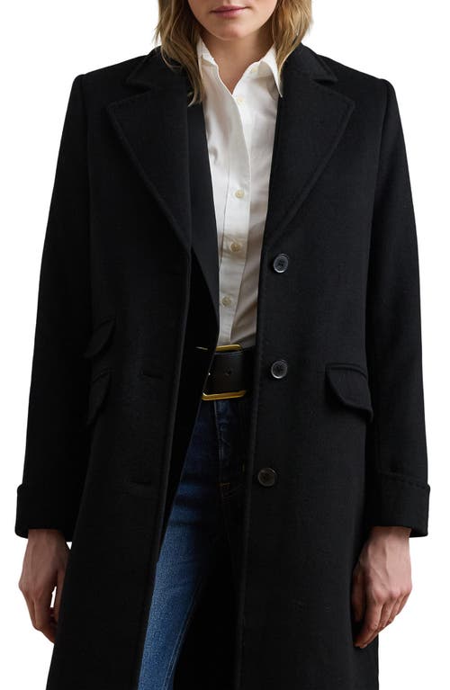 Ralph Lauren Lauren Wool Blend Coat In Black