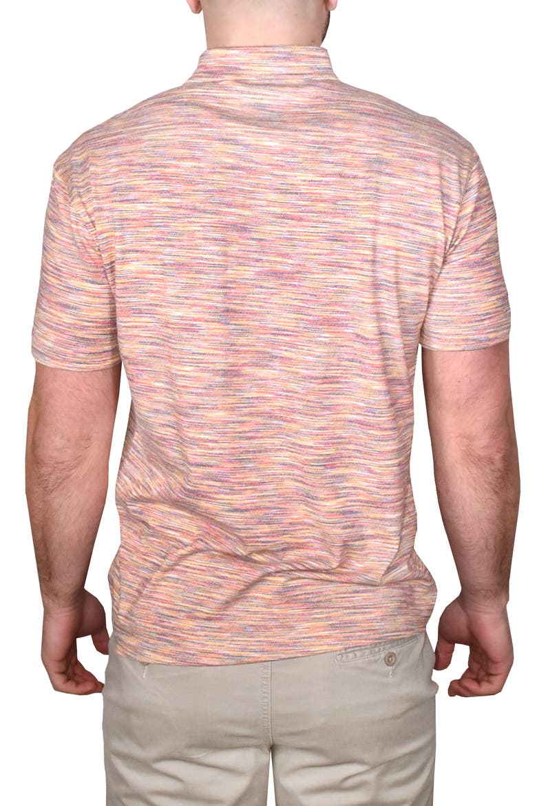 Space Dye Polo, Alternate, color, ORANGE MULTI