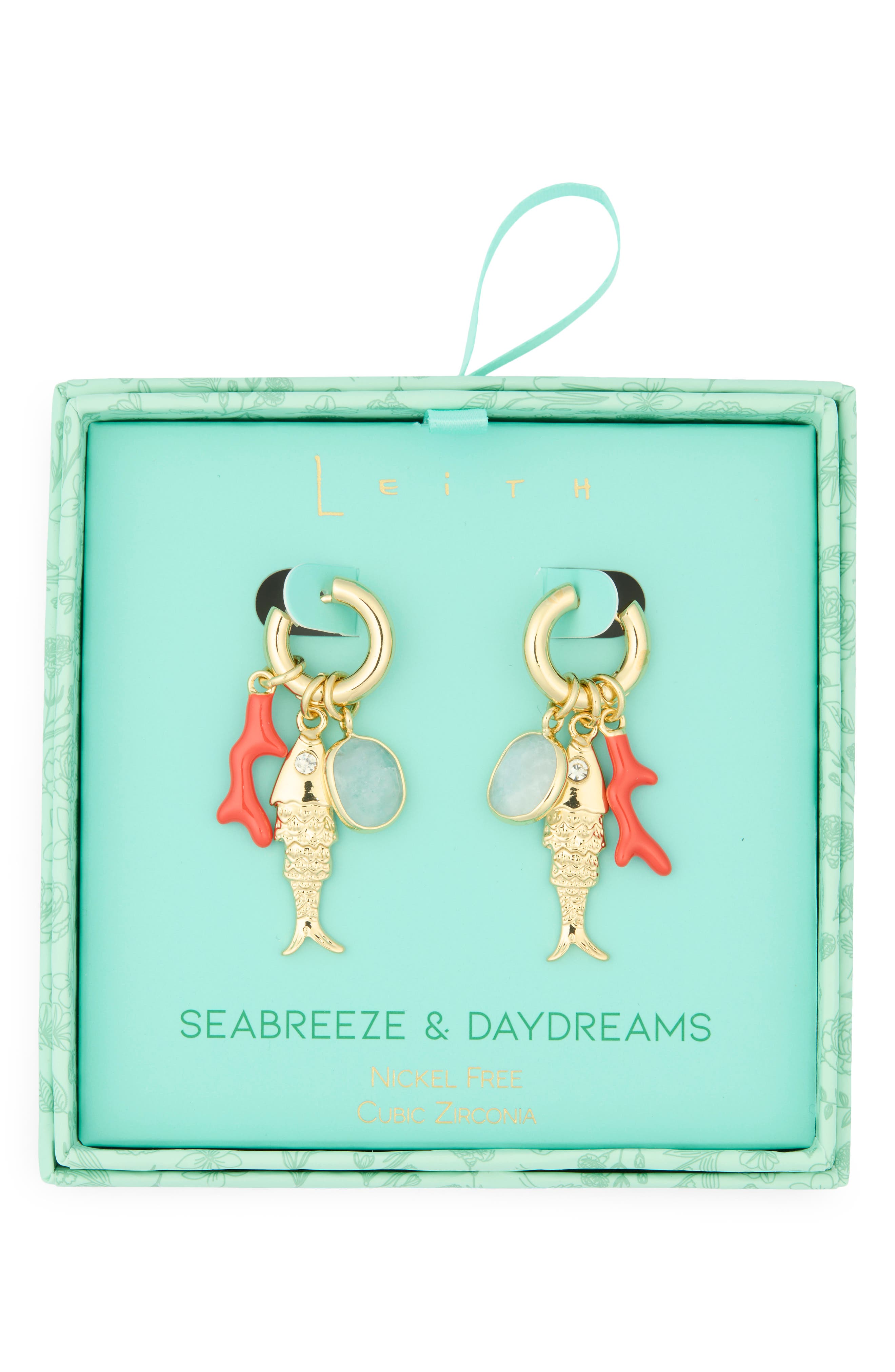 Leith Seabreeze & Daydreams Fish Drop Earrings