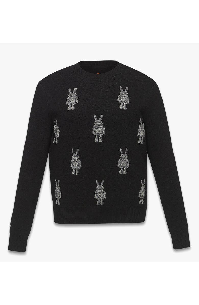 MCM Rabot Sweater in Wool Jacquard, Main, color, Black