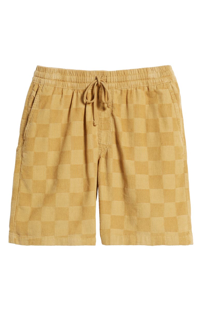 Vans Range Checkerboard Cotton Corduroy Shorts, Alternate, color,