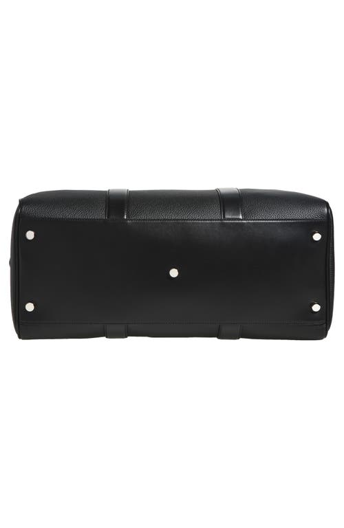 Tom Ford Medium Grained Leather Duffle Bag In Black